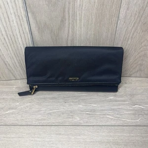 Tumi Voyager SLG Continental Travel Wallet Geldbörse schwarz gold Logo - 7 3/4" x 4" - Bild 1 von 10