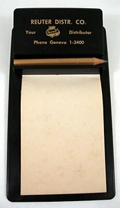 Falstaff Beer Dist. Reuter Desk Adv Holder- No Pencil - St Joseph Mo Old Stock - Picture 1 of 4