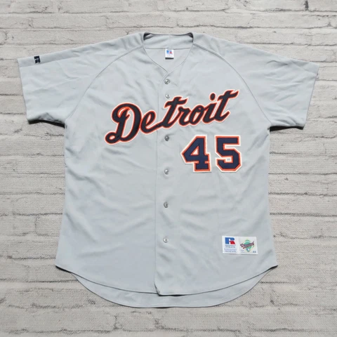 Vintage Detroit Tigers Baseball Jersey Authentic Sewn Made in USA Cover