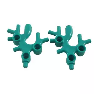 2 NEW LEGO Plant Thallus, Seaweed, Coral Dark Turquoise - 49577 - Picture 1 of 1