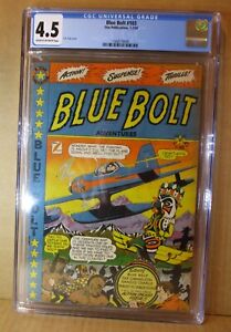 Blue Bolt 103 CGC 4.5 LB Cole Rare 1st Print 1950 Star Comic Totem Pole Seaplane