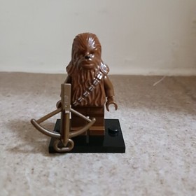 LEGO Star Wars Genuine Chewbacca Minifigure EUC Displayed From Millennium Falcon