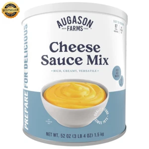 Augason Farms Cheese Sauce Mix, Certified Gluten Free Food, Meals Prep Large Can - Picture 1 of 22