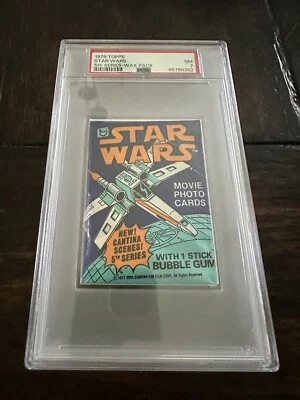 1978 TOPPS STAR WARS WAX PACK 5th SERIES PSA 7 1977 - Image 1 of 2