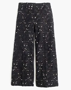J.CREW COLLECTION Size 2 Gazebo wide-leg pant in Austrian floral lace F2653 $298 - Picture 1 of 9
