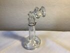 Vintage Victory Glass Jenet PA~Clear Glass Telephone Figural Candy Container~7.5