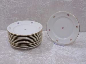 12 X Royal Epiag Diseño Porcelana Plato de Tarta Ramos Flores - Vintage - 19,5CM - Picture 1 of 3