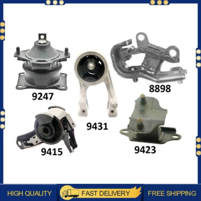 Juego de montaje de motor y transmisión 5 piezas para Honda Odyssey 2005 2006 V6 3,5 L VTEC Foto 1 de 4