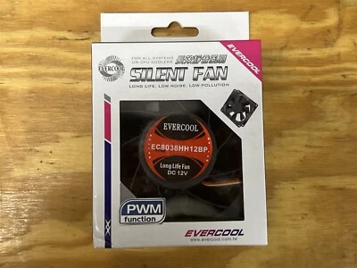 Evercool EC8038HH12BP 80mm x 38mm High Speed Ball Bearing Fan 4Pin PWM - Image 1 of 3