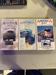 VHS Lot America By Rail Greg Scholl Les Jarrett 1994 1995 1996 Amtrak Trains - Picture 1 of 6