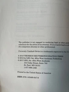 LEGISLATION AND REGULATION, 3rd edition IBSN 978-1-63460-647-9 - Picture 1 of 5
