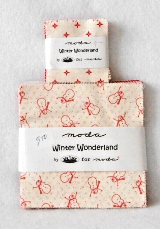 FABRIC - MODA CHARM SQUARES "WINTER WONDERLAND" 2.5" BY 2.5" & 5" BY 5" - NIP - Image 1 of 1