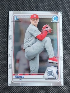 2020 Bowman Chrome Draft Levi Prater 1st Bowman RC St. Louis Cardinals #BD-125