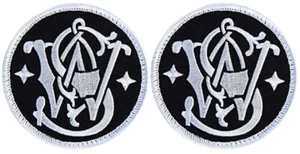 Smith and Wesson Firearm Gun Embroidered Patch | 2PC HOOK BACKING   3"x3" - Picture 1 of 2