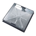 CLARK DRAIN BLOCK PAVING SQUARE TO ROUND MANHOLE COVER 450MM x 80MM CLKS CD450SR