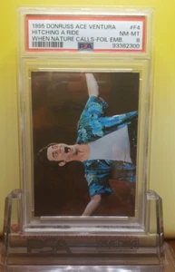 1995 Donruss ACE VENTURA Jim Carrey NATURE CALLS FOIL RC F4 PSA 8 POP 2 none ^ ! - Picture 1 of 2