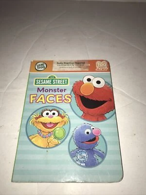 Sesame Street MONSTER FACES Leap Frog Tag Junior Book Pal Reader - Image 1 of 4