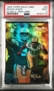 REGGIE WHITE 1998 Topps Gold Label Class 3 RED #16/25 PSA 9 POP 5 PACKERS HOF - Picture 1 of 3