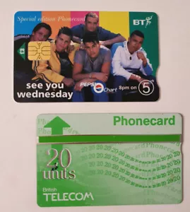 Two Vintage Phonecards: 1x 20 units & 1x £3   P&P Included    - Picture 1 of 2