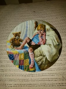 VINTAGE 1984 RECO "DIDDLE DIDDLE DUMPLING" MOTHER GOOSE PLATE #2371J With Box - Picture 1 of 8