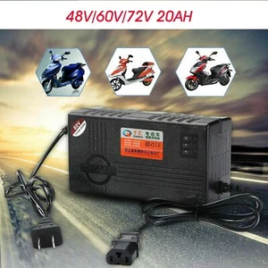 48V/60V/72V 20AH Lead-acid Battery Charger For Electric Scooter Bicycle Bike AUK - Picture 1 of 12