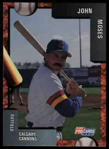 1992 Fleer ProCards John Moses Calgary Cannons - Picture 1 of 2