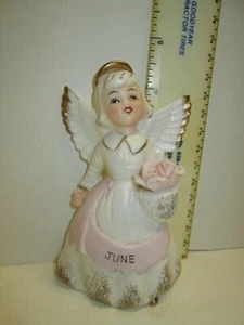 Vintage Norcrest Birthday/Holiday Angel Girl Figurine for the Month of June - Picture 1 of 9