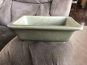 Haeger Green Rectangular Planter Vintage Pottery Dish 7x10 Inches - Picture 1 of 4