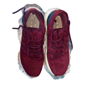 Adidas Sneakers Men Size 9 Pure Boost Burgundy BA8895 Running Gorpcore - Picture 1 of 9