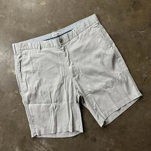 NWOT Mens PETER MILLAR Bedford Stretch Cotton Chino Shorts Size 36 Gray - Picture 1 of 6