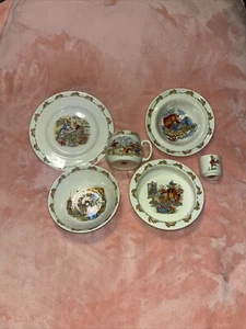 Vintage Royal DALTON Bunnykins Dish Set, 6 Piece Children’s/BABY Set - Picture 1 of 15