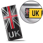 3D Gel UK Flag Union Jack GB License Number Plate Sticker Decal Badge Road QS 8