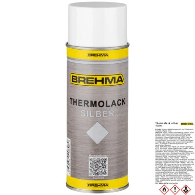 Thermolack Ofenlack Auspufflack hitzebeständig silber bis 600°C Spray - Bild 1 von 3