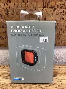 GoPro Blue Water Snorkel Filter Fits HERO5 Black AACDR-001 OEM New C-2 - Picture 1 of 3