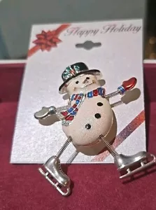 Snowman brooch with Great Spring Type Legs. - Picture 1 of 11