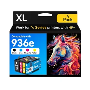 936XL Wkłady atramentowe Combo Pack do HP Black and Color OfficeJet Pro 9125e 91... - Zdjęcie 1 z 5