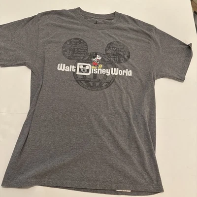 Camisa Para Hombres Magic Kingdom Parques Disney Disney World Camisa Talla Grande Gris Foto 1 de 4