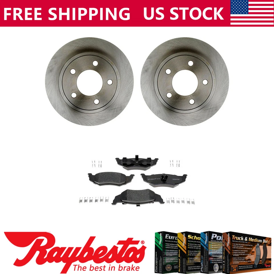 Juego de rotores de freno traseros + pastillas de freno metálicas para Chrysler New Yorker 1995-1996 Foto 1 de 4