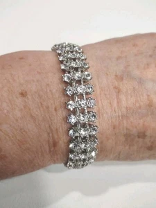 Brazalete Brazalete Vintage Diseñador Joan Rivers ST 7.5", I39 - Imagen 1 de 5