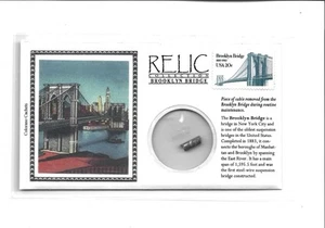 Authentic Brooklyn Bridge Relic Renovation Cable Display Unique Gift NYC - Picture 1 of 2