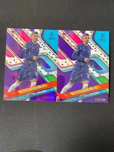 Cole Palmer 2024-25 Topps Finest UEFA Purple Refractor /299 #20 Lot 2 - Picture 1 of 2