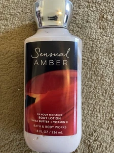Bath & Body Works Sensual Amber lozione idratante 24 ore 8 fl oz "95% COMPLETO" - Foto 1 di 1
