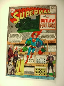 DC Comics SUPERMAN No. 179 AUG 1965 (VF) Comic Book features Outlaw Fort Knox - Picture 1 of 3