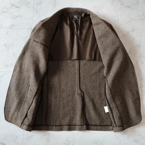 RRL 90s Wool Herringbone Sport Coat Tailored Jacket M Size Brown Excellent Japan - Picture 1 of 13