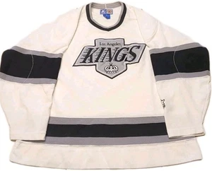 STARTER Los Angeles LA Kings NHL Hockey Jersey Men's M White Home Vintage 90's - Picture 1 of 9