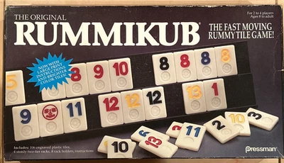 Vintage Original RUMMIKUB Game Pressman COMPLETE Rummy Tile Game Boxed 1990 USA - Image 1 of 4