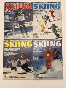 Vintage 1982 SKIING Magazine January Feb March October Lot of 4 - Picture 1 of 6