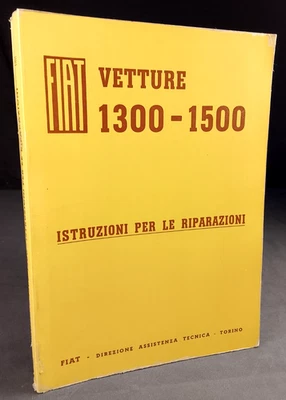 FIAT VETTURA 1300 1500 Istruzioni per le riparazioni 1963 Foto 1 de 2