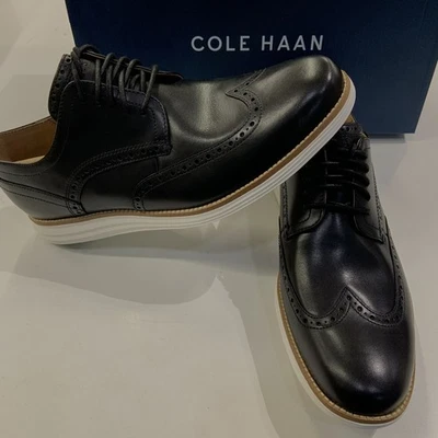 Cole Haan Men's Oxford Original Grand SHWNG - Black / White NIB - Image 1 of 4