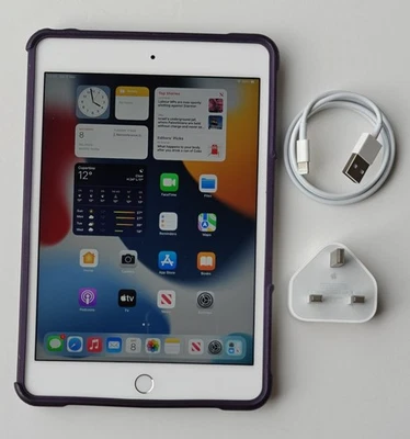 Apple iPad mini 4 64GB 7.9'' Wi-Fi Silver iOS 15.8.5 - FREE BUNDLE - EXCELLENT - Image 1 of 4